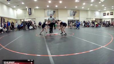 117 lbs Quarterfinal - Kylie Benoit, Rick Larsen Wrestling Club vs Ella France, Indiana