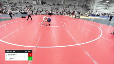 106 lbs Round Of 64 - Griffin Tinsman, PA vs Brandon Cynar, VA