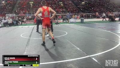 4A 160 lbs Quarterfinal - Kyle Davis, Shelley vs Paxton Twiss, Minico