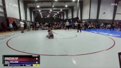 98 lbs Round 1 - Jonathan Fay, Hillsboro Mat Club vs Tahj Holland, Oregon