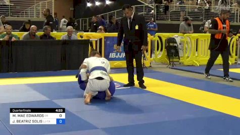 MARGARET MAE EDWARDS vs JAHZEEL BEATRIZ SOLIS 2024 Pan Jiu Jitsu IBJJF Championship
