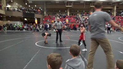 61 lbs Cons. Round 2 - Lincoln Hunt, Nebraska Boyz Wrestling vs Luke Harshman, Chase County Wrestling Club