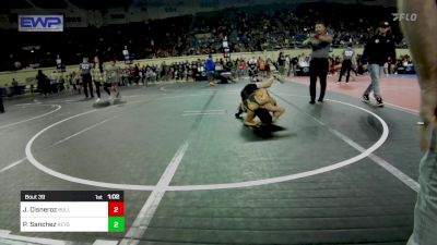 52 lbs Quarterfinal - Jax Cisneroz, BullTrained vs Patrick Sanchez, Keystone Kids Wrestling Club