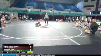 50 lbs Placement (4 Team) - Tanner James, Team Bear Wrestling Club Red vs Preston Ridgeway, Cane Bay Cobras