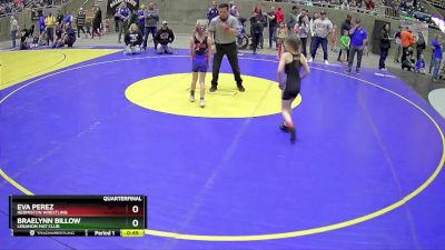 60 lbs Quarterfinal - Eva Perez, Hermiston Wrestling vs Braelynn Billow, Lebanon Mat Club