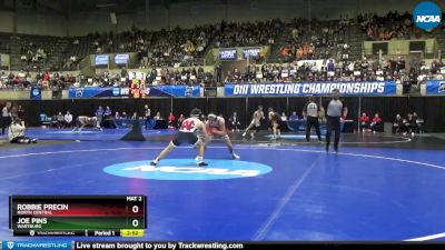 133 lbs 3rd Place Match - Robbie Precin, North Central vs Joe Pins, Wartburg