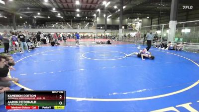 113 lbs Round 3 - Kameron Dotson, Jefferson Wrestling Club - USA vs Aaron McDonald, VB Fighthouse