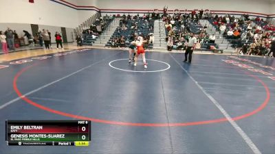 120 lbs Quarterfinal - Genesis Montes-Suarez, El Paso Pebble Hills vs Emily Beltran, Katy