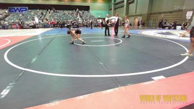 100 lbs 2nd Place - Paezlie Kerr, Tuttle Elite Wrestling Club vs Aubrey Pinther, La Grande Girls