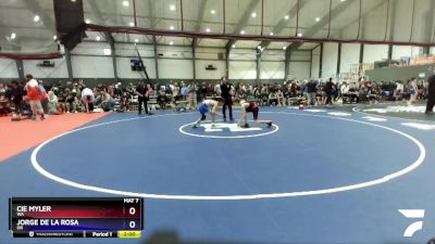 120 lbs Champ. Round 2 - Cie Myler, WA vs Jorge De La Rosa, OR