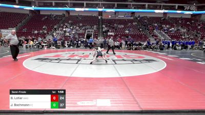 107 lbs Semifinal - Braiden Lotier, Bishop McDevitt vs Joey Bachmann, Faith Christian Acad.