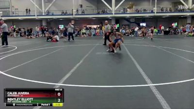 88 lbs Round 3 (8 Team) - Bentley Elliott, Mat Assassins Grey vs Caleb Juvera, Doughboys