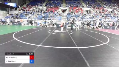 132 lbs Cons 64 #1 - William Schmitt, Wisconsin vs Jay Paxton, Nebraska