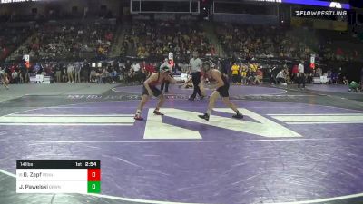 141 lbs Prelims - Doug Zapf, Penn vs Jimmy Pawelski, Brown