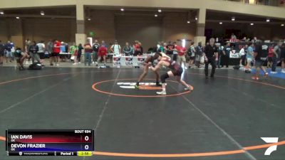 126 lbs Cons. Round 3 - Ian DAvis, OK vs Devon Frazier, OK