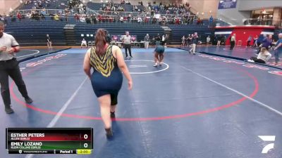 235 lbs Semifinal - Esther Peters, Allen (Girls) vs Emily Lozano, Klein Collins (Girls)