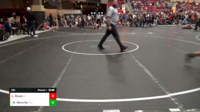 130 lbs Champ. Round 1 - Maverick Renville, Augusta Wrestling Club vs Layne Sloan, Lawrence Elite