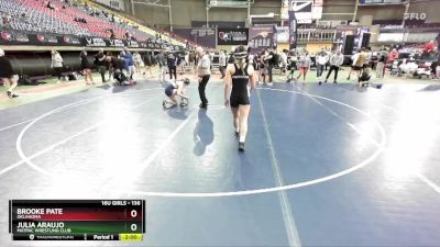 136 lbs Semifinal - Brooke Pate, Oklahoma vs Julia Araujo, MATPAC Wrestling Club