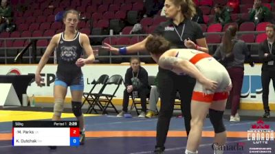 50kg 1st Place Match - Madi Parks, London-Western WC vs Katie Dutchak, Saskatoon WC