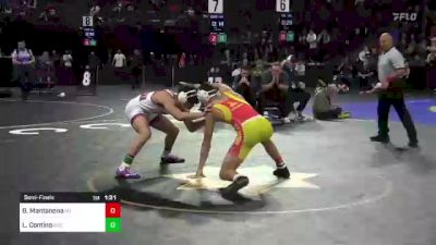 152 lbs Semifinal - Beau Mantanona, Palm Desert (SS) vs Leo Contino, Buchanan (CS)