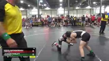 78 lbs Round 3 (6 Team) - Jackson Marlett, Poundtown vs Kosta Hatzigeorgiou, Fight Club