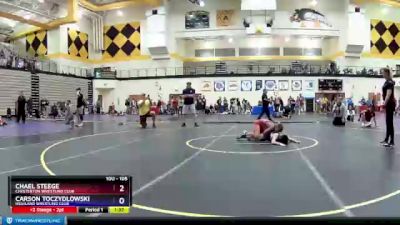 105 lbs Semifinal - Chael Steege, Chesterton Wrestling Club vs Carson Toczydlowski, Highland Wrestling Club