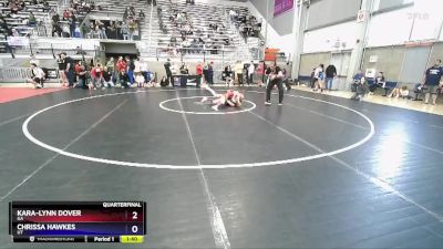 115 lbs Quarterfinal - Kara-Lynn Dover, GA vs Chrissa Hawkes, UT