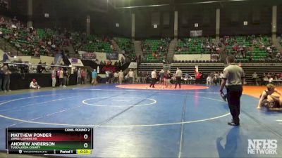 145 lbs Cons. Round 2 - Matthew Ponder, James Clemens HS vs Andrew Anderson, Tuscaloosa County