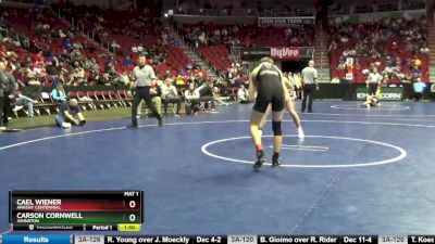 3A-132 lbs Cons. Round 3 - Carson Cornwell, Johnston vs Cael Wiener, Ankeny Centennial