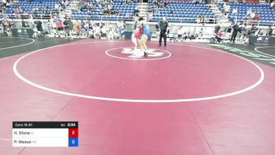 138 lbs Cons 16 #1 - Hallie Stone, Idaho vs Payton Weese, Missouri