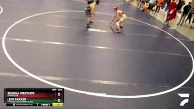 136 lbs Cons. Round 2 - Levi Bakker, Chisago Lakes Wrestling vs Joshua Weyandt, Minnesota