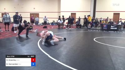 70 kg Cons 32 #1 - Boeden Greenley, Bison Wrestling Club vs Benjamin Hernandez, California