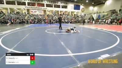 52 lbs Semifinal - Kohyn Deputy, Orchard WC vs Taze Daniels, Chagolla Trained