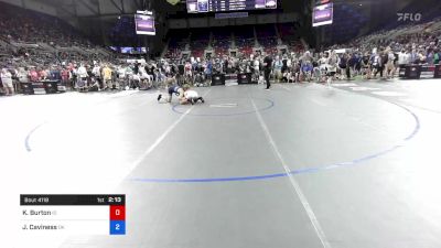 126 lbs Rnd Of 128 - Kolter Burton, Idaho vs Jayce Caviness, Oklahoma