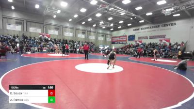 120 lbs Round Of 64 - Owen Souza, Tulare Union vs Alex Ramos, Clovis West