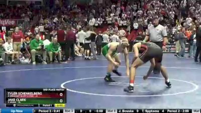 170 lbs Finals (1st & 3rd) - Tyler Schenkelberg, 4-Sergeant Bluff-Luton vs Jake Clark, 3-Osage