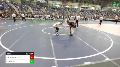 120 lbs Round Of 32 - Aiden Knecht, Centauri vs Trevor Lim, RCS MS Wrestling