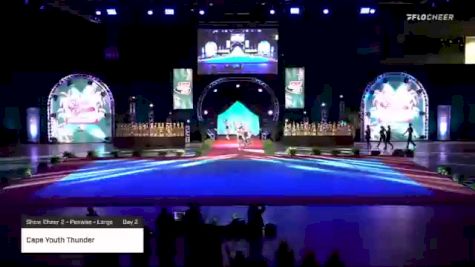 Cape Youth Thunder [2020 Show Cheer 2 - Peewee - Large Day 2] 2020 Pop Warner National Cheer & Dance Championship