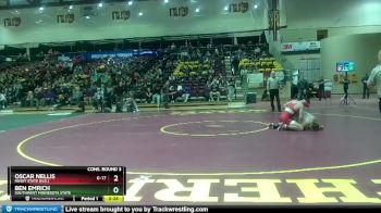 125 lbs Cons. Round 3 - Ben Emrich, Southwest Minnesota State vs Oscar Nellis, Minot State (N.D.)