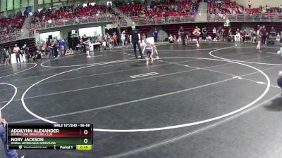 56-58 lbs Semifinal - Addilynn Alexander, Double Dog Wrestling Club vs Nory Jackson, O`Neill Leprechaun Wrestling