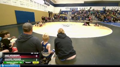 41-44 lbs Round 4 - Hawken Skinner, Bonners Ferry Wrestling Club vs Jake Newberry, Cashmere Wrestling Club