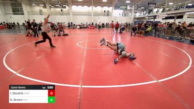 130 lbs Consolation - Izaiha Deyette, Vergennes vs Ryder Brown, Smitty's Wrestling Barn