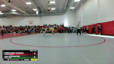 150 lbs 9th Place Match - Max Buffington, Fossil Ridge vs Christofer Vazquez, Pueblo County