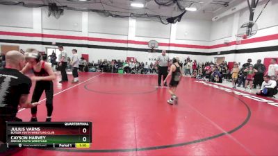 65 lbs Quarterfinal - Cayson Harvey, Odessa Youth Wrestling vs Julius Varns, Butler Youth Wrestling Club