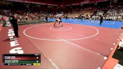 132 lbs D2/d3 - Semi-finals (sat 10:00am.) - Tyler Fink, Baldwin-Woodville vs Ryder Koenig, Prairie Du Chien