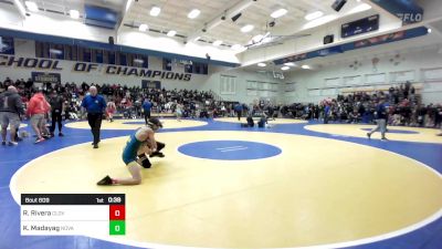 116 lbs Consi Of 16 #2 - Raymond Rivera, Clovis vs Kekoa Madayag, Novato