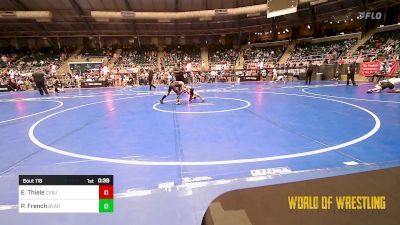 64 lbs Semifinal - Evan Thiele, CVBJJ vs Parker French, Bear Cave