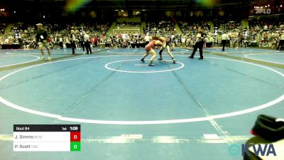 132 lbs Semifinal - Jace Simms, Keystone Wrestling Club vs Preston Scott, Tironook Wrestling