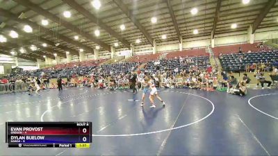 92 lbs Round 3 (6 Team) - Evan Provost, Oregon vs Dylan Buelow, Hawaii