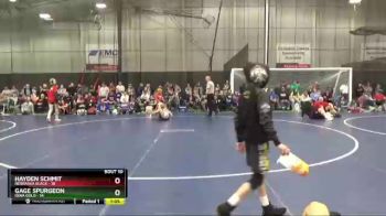 105 lbs Finals (8 Team) - Gage Spurgeon, Iowa Gold vs Hayden Schmit, Nebraska Black
